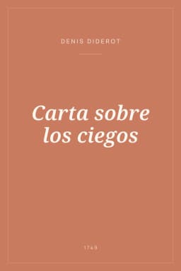 Portada de Carta sobre los ciegos