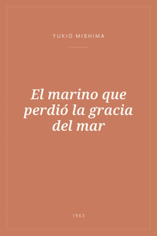 Portada de El marino que perdió la gracia del mar
