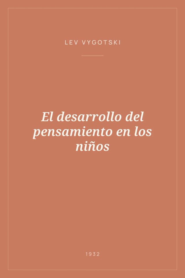 Portada de El desarrollo del pensamiento en los niños