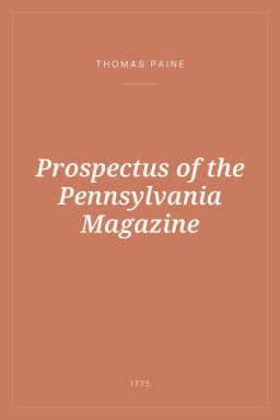 Portada de Prospectus of the Pennsylvania Magazine