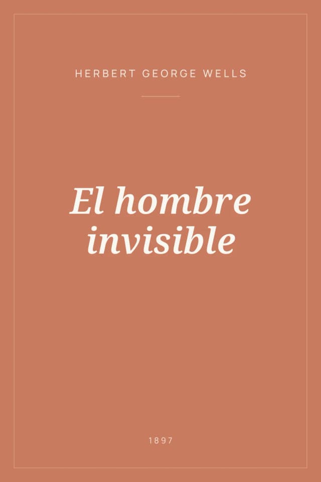 Portada de El hombre invisible