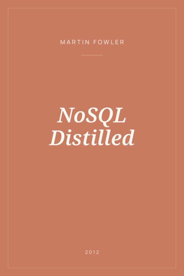 Portada de NoSQL Distilled