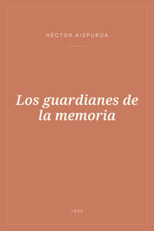 Portada de Los guardianes de la memoria