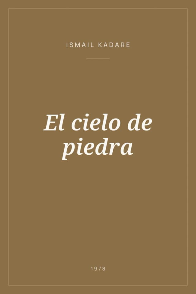 Portada de El cielo de piedra