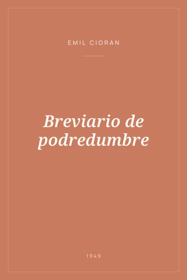Portada de Breviario de podredumbre