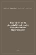 Portada de Brev till en ofödd skattskyldig och andra blandekonomiska lägesrapporter