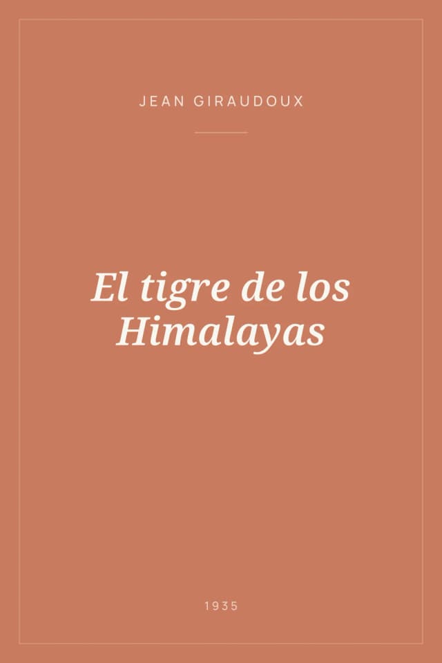 Portada de El tigre de los Himalayas