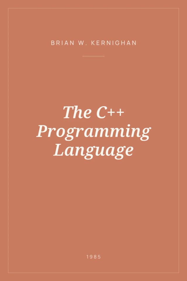 Portada de The C++ Programming Language