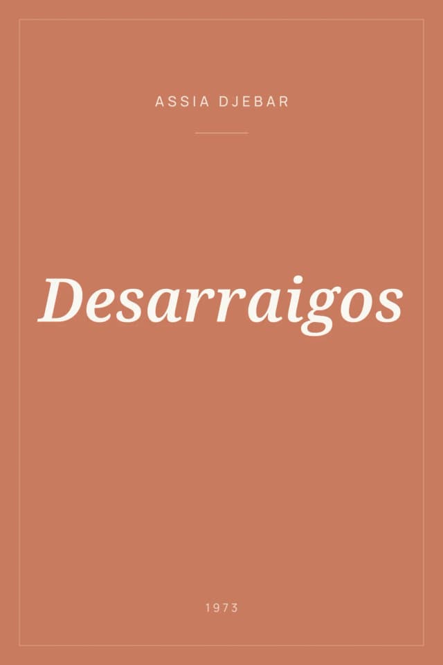 Portada de Desarraigos