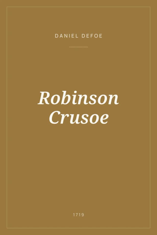 Portada de Robinson Crusoe