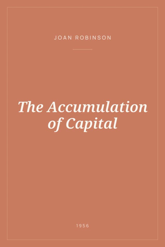Portada de The Accumulation of Capital