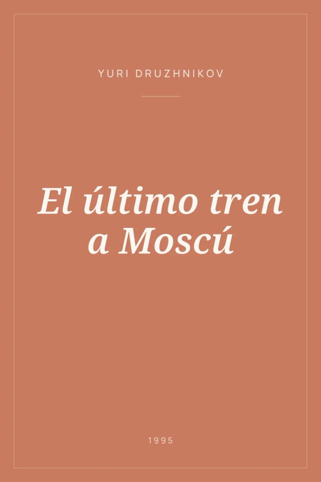 Portada de El último tren a Moscú