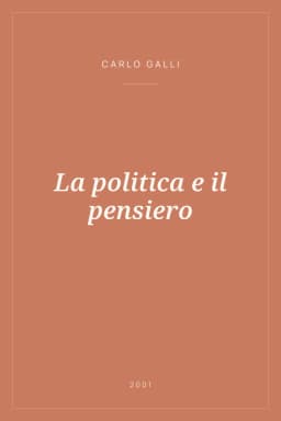 Portada de La politica e il pensiero