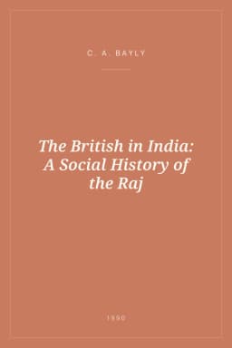 Portada de The British in India: A Social History of the Raj