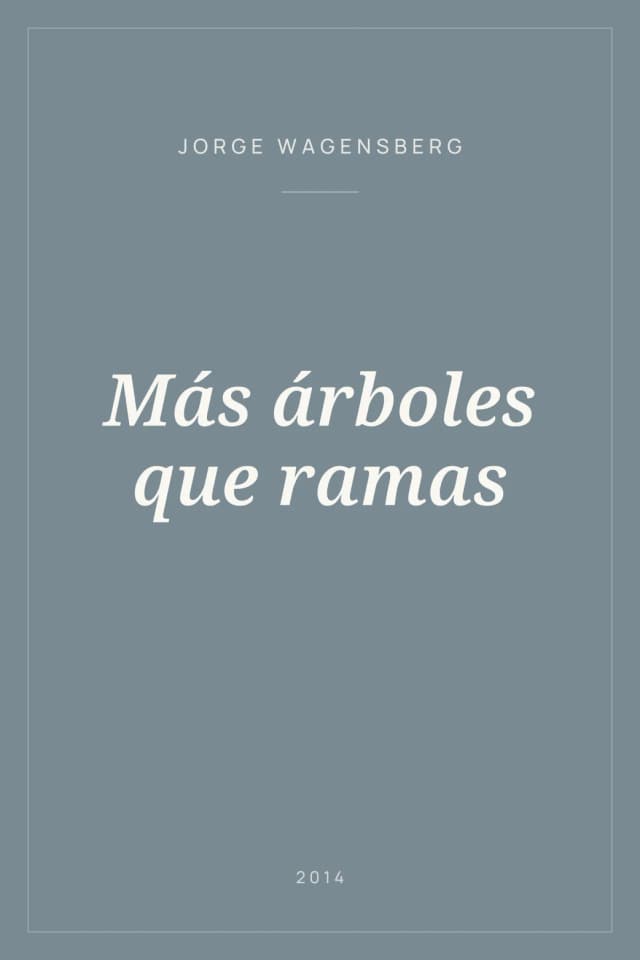 Portada de Más árboles que ramas