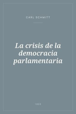 Portada de La crisis de la democracia parlamentaria