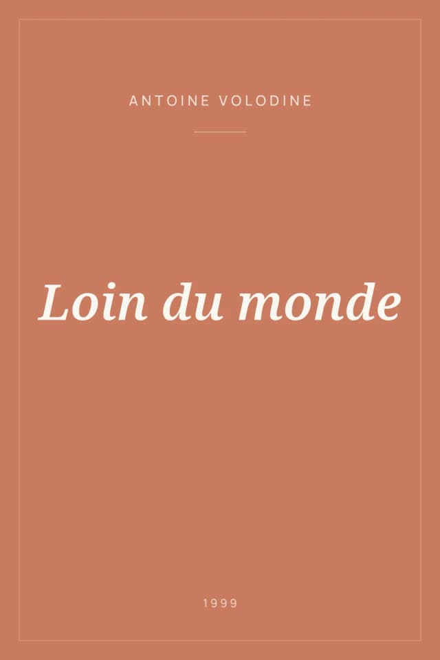 Portada de Loin du monde