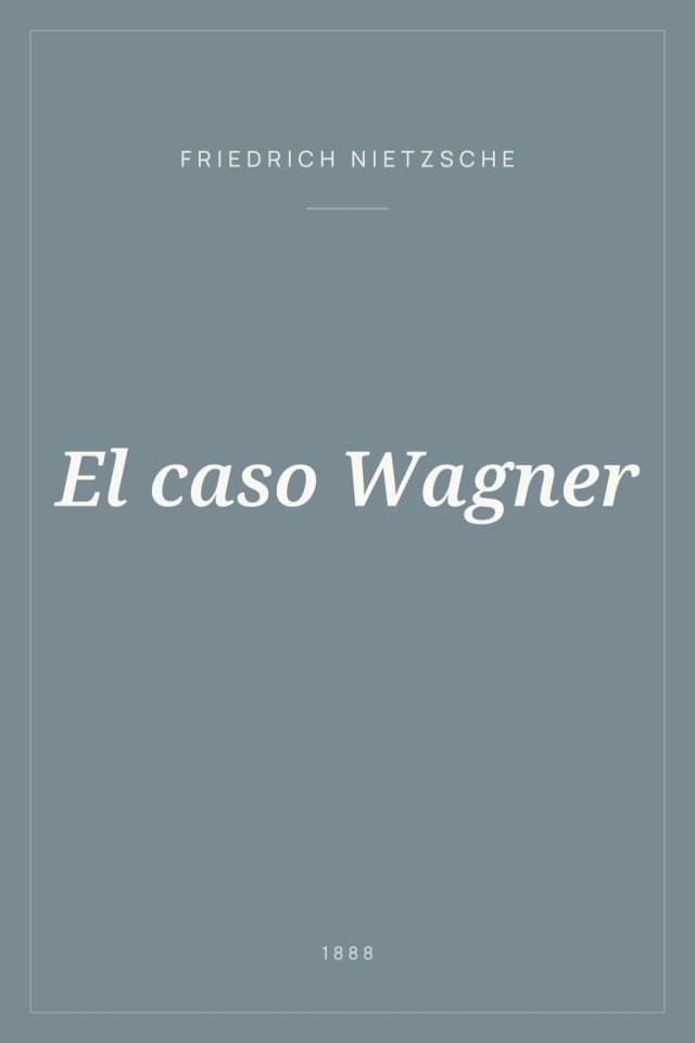 Portada de El caso Wagner