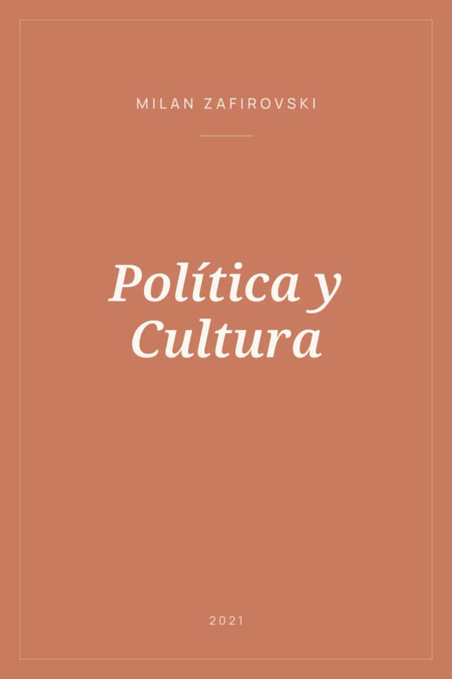 Portada de Política y Cultura