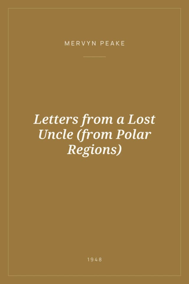 Portada de Letters from a Lost Uncle (from Polar Regions)