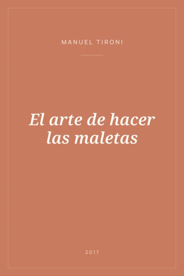 Portada de El arte de hacer las maletas