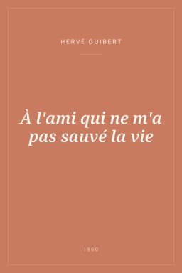 Portada de À l'ami qui ne m'a pas sauvé la vie