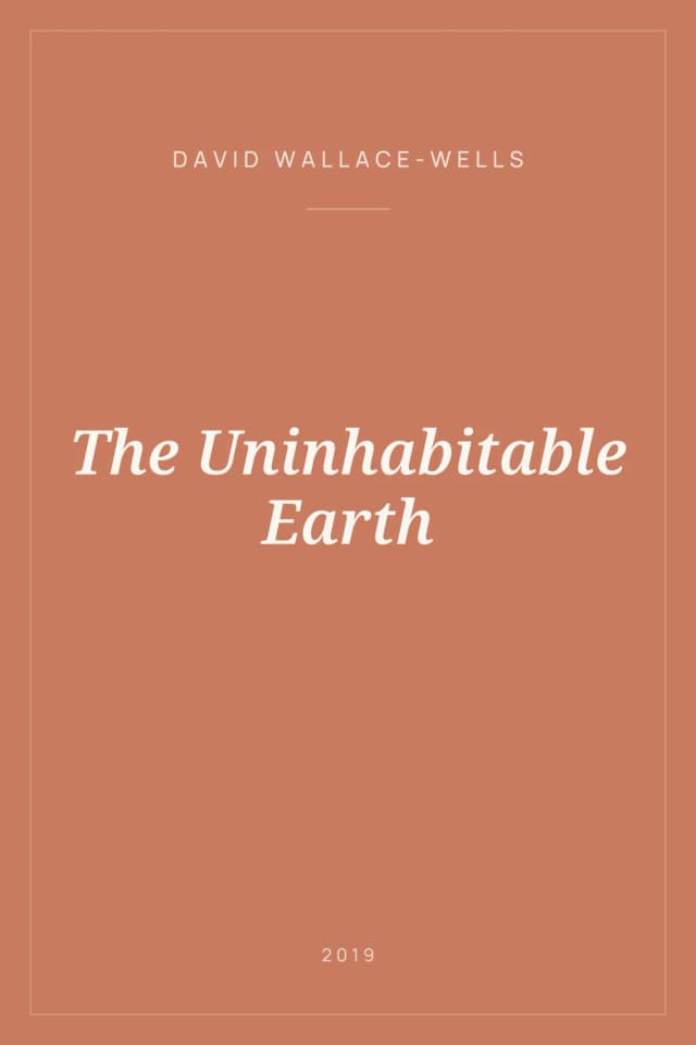 Portada de The Uninhabitable Earth