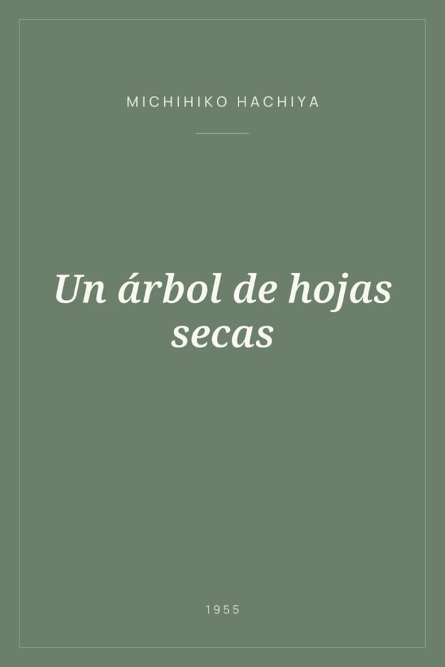 Portada de Un árbol de hojas secas