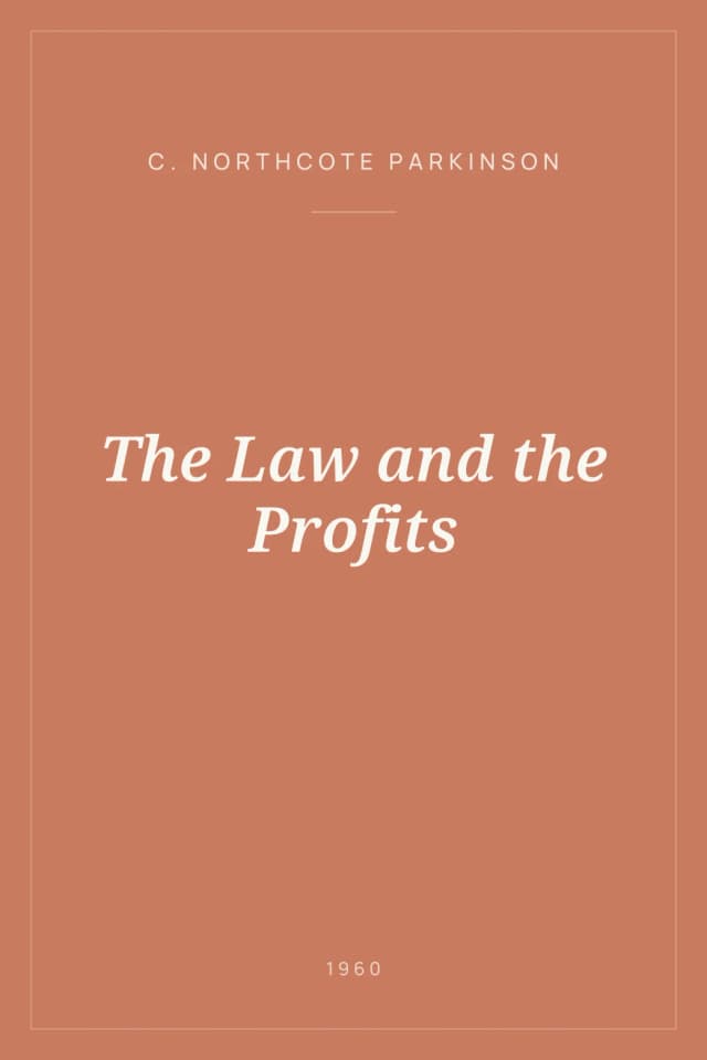 Portada de The Law and the Profits