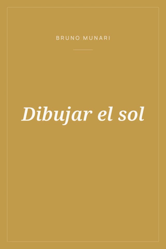 Portada de Dibujar el sol