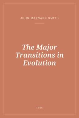 Portada de The Major Transitions in Evolution