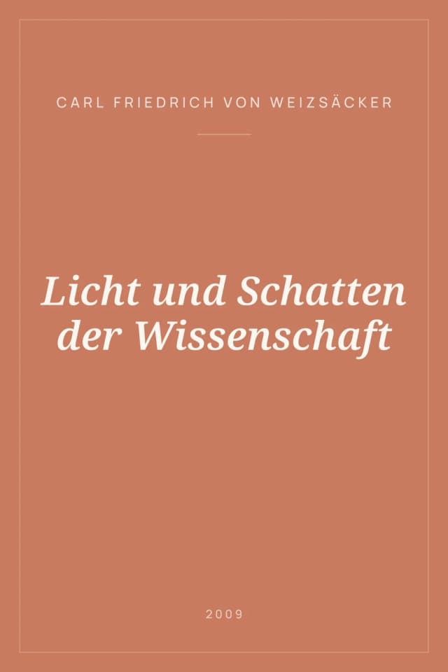 Portada de Licht und Schatten der Wissenschaft