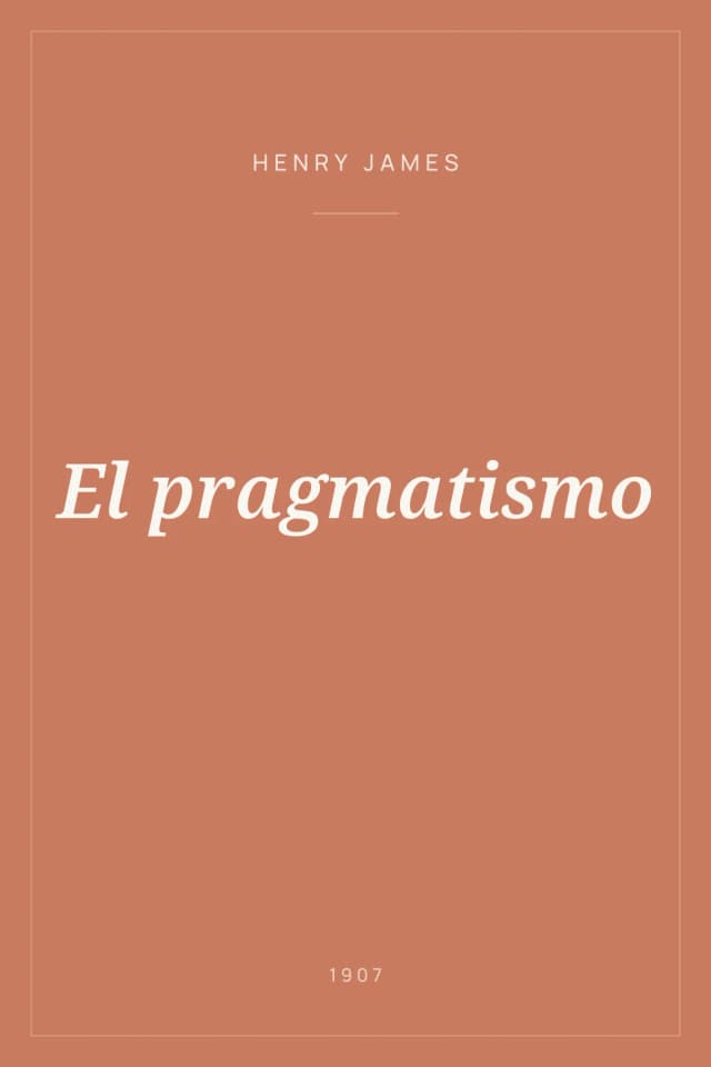 Portada de El pragmatismo