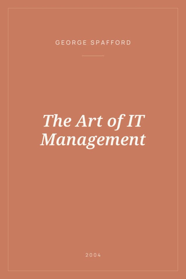 Portada de The Art of IT Management