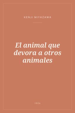 Portada de El animal que devora a otros animales