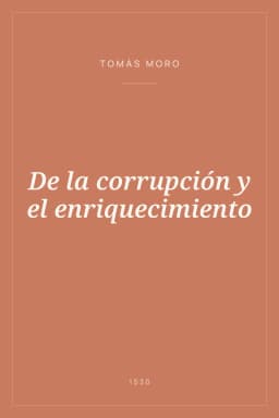 Portada de De la corrupción y el enriquecimiento