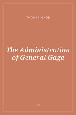 Portada de The Administration of General Gage