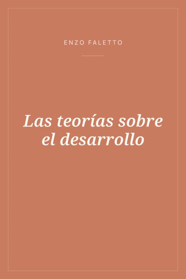 Portada de Las teorías sobre el desarrollo