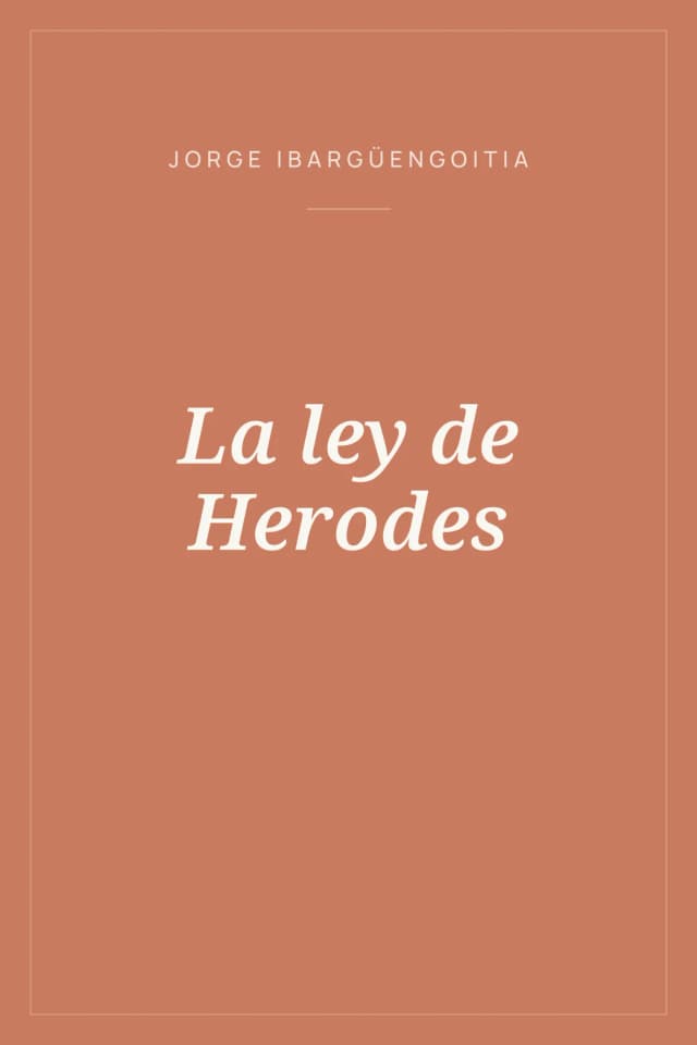 Portada de La ley de Herodes