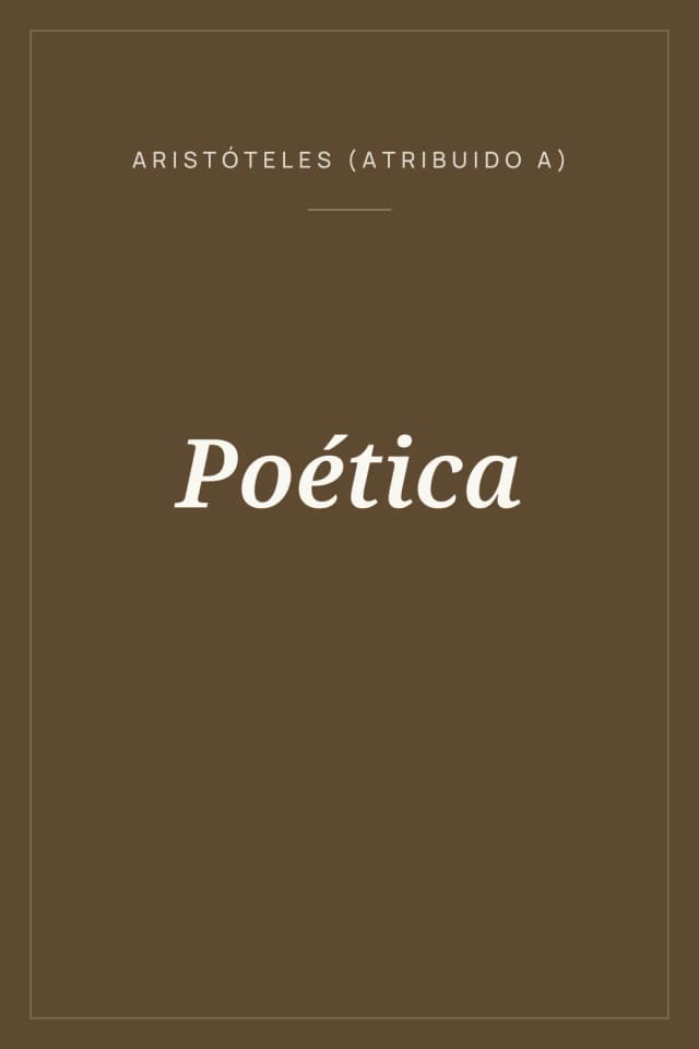 Portada de Poética