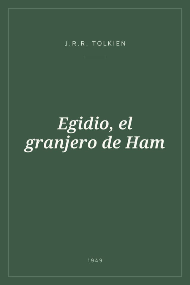 Portada de Egidio, el granjero de Ham