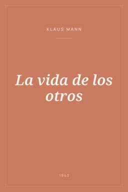 Portada de La vida de los otros