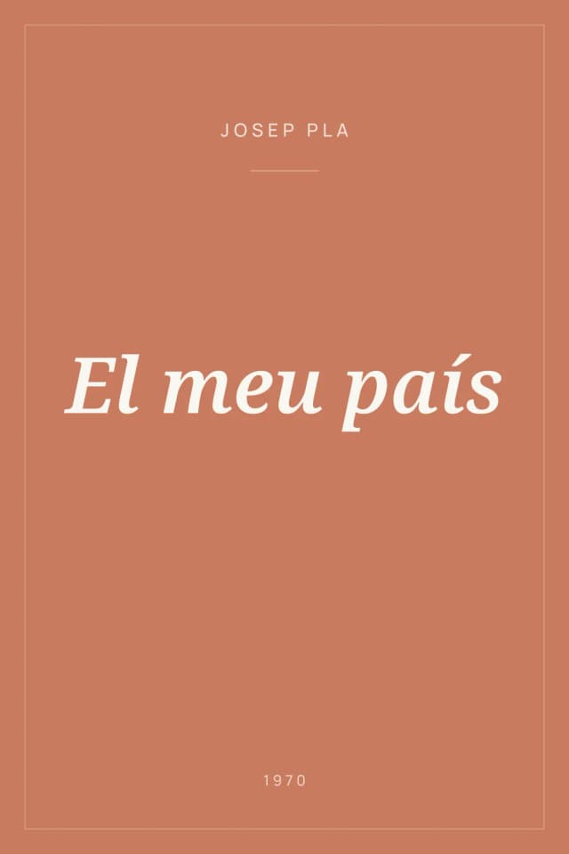 Portada de El meu país