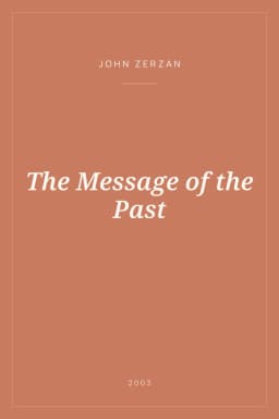 Portada de The Message of the Past