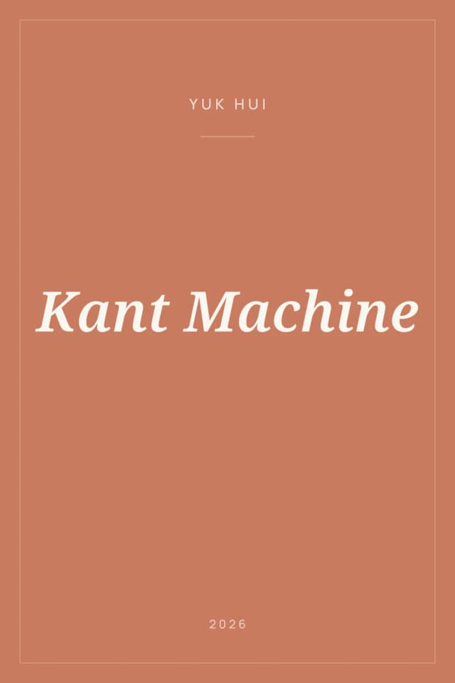 Portada de Kant Machine