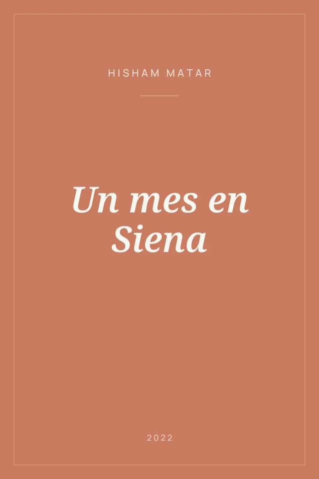 Portada de Un mes en Siena