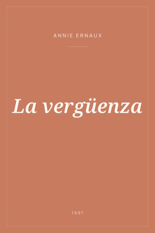 Portada de La vergüenza