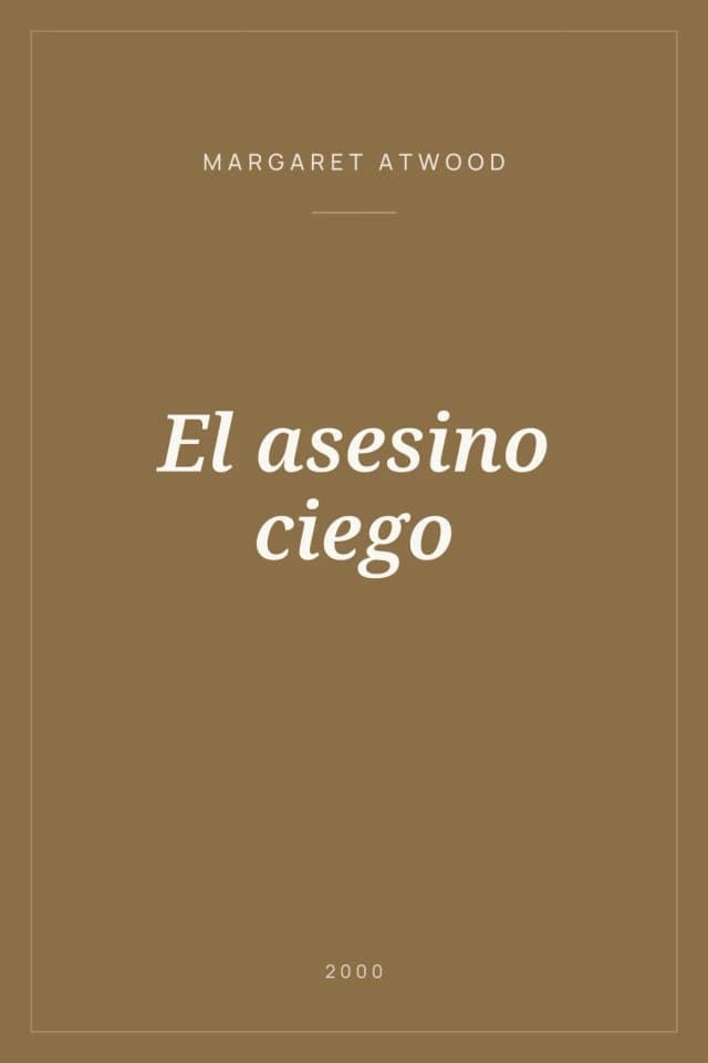 Portada de El asesino ciego