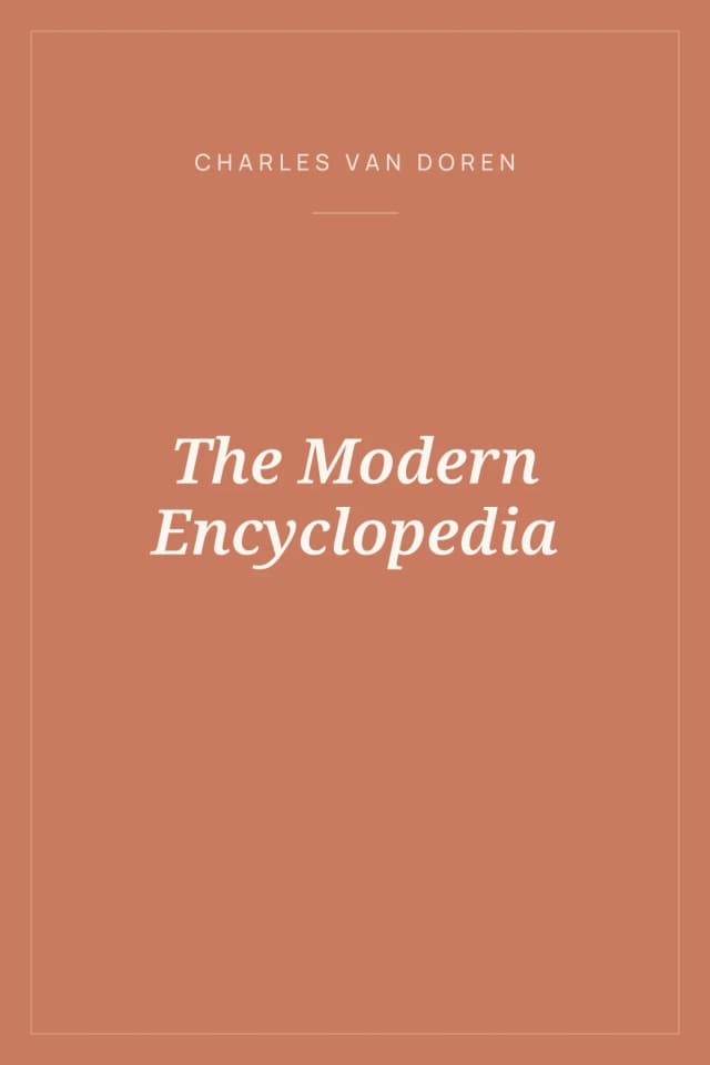 Portada de The Modern Encyclopedia