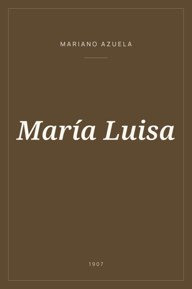 Portada de María Luisa